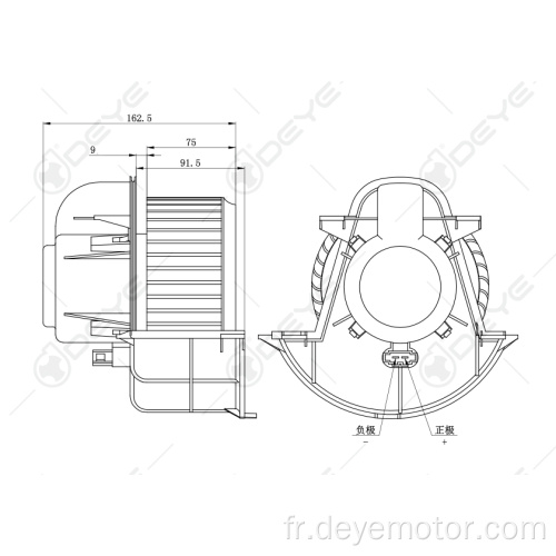 Moteur de ventilateur pour AUDI Q7 Porsche Cayenne